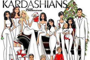 Obožavateljica obitelji Kardashian ilustrirala je njihovu božićnu čestitku