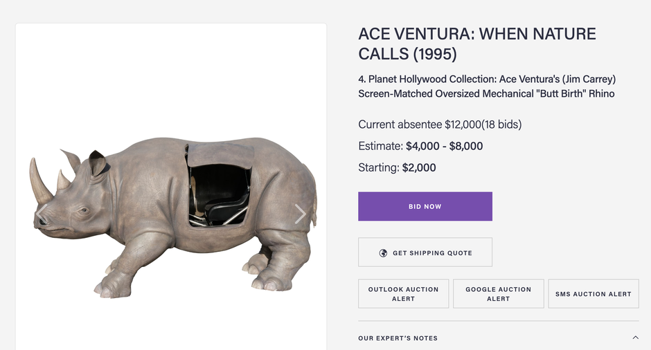  | Autor: screenshot/propstoreauction