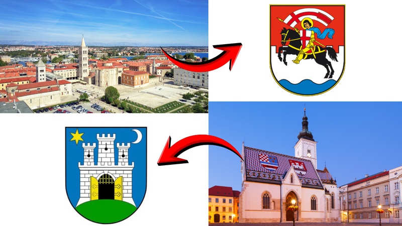 KVIZ: Možete li spojiti gradove i njihove grbove?