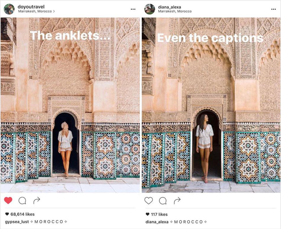 Bizarno: Netko ih slijedi na putovanjima samo da bi kopirao njihove fotografije!